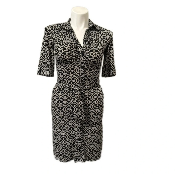 Laundry by Shelli Segal 3/4 Length Sleeve Midi Dress Size 2 - Picture 1 of 3